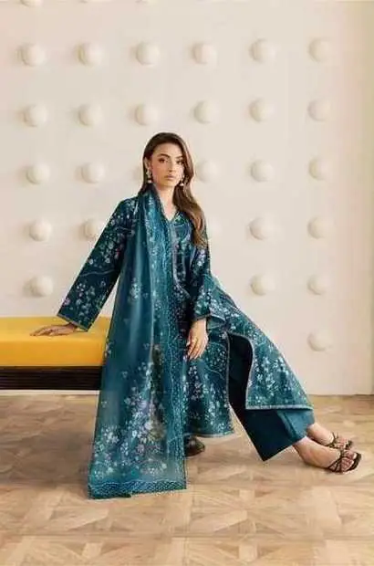 Peacock Floral Print