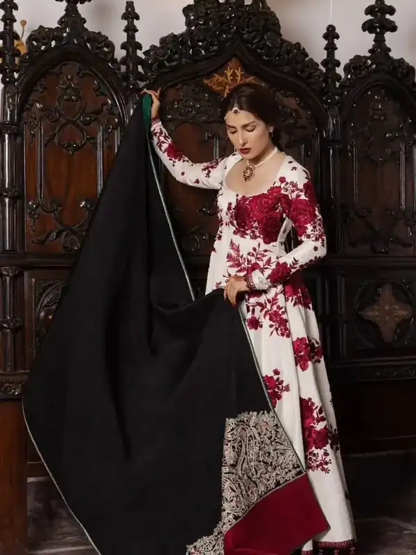 Ivory Rose Embroidered