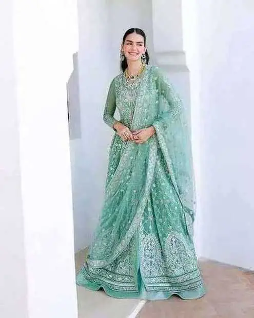 Sea Green Embellished