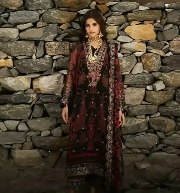 Charizma Vasl Vol 2 Black and Maroon Paisley