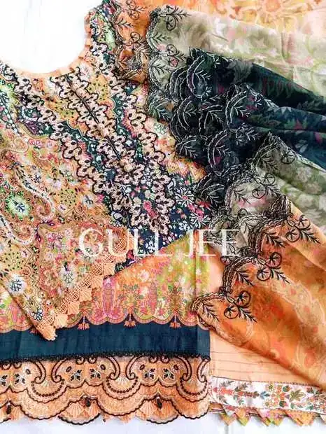 Teal Orange Paisley