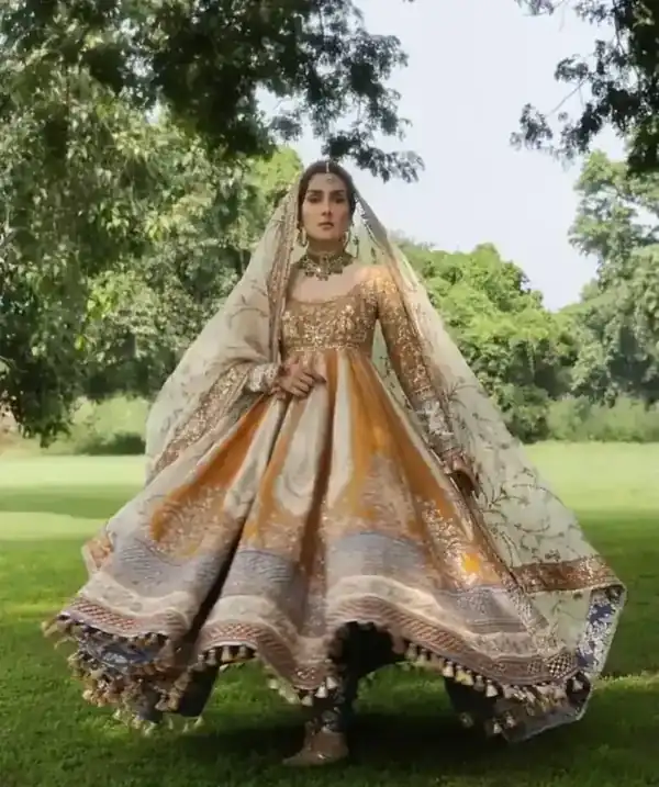 Marigold Gota Anarkali