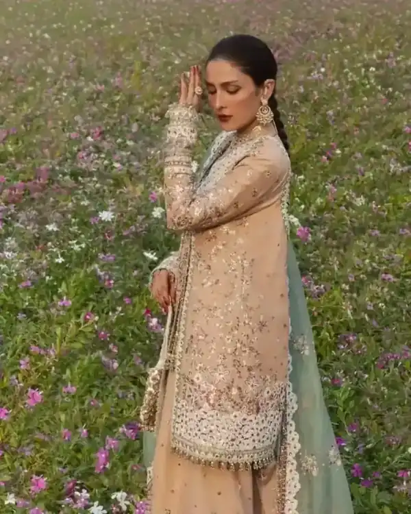 Peach Blossom Embroidered