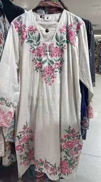 Ivory Rose Embroidered