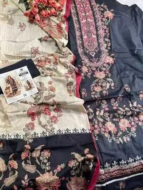 Noir Floral Print