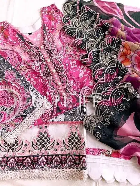 Fuchsia Black Lace