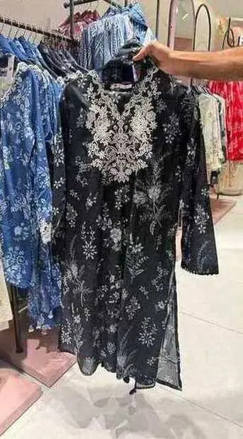 Black Floral Lace Embroidered