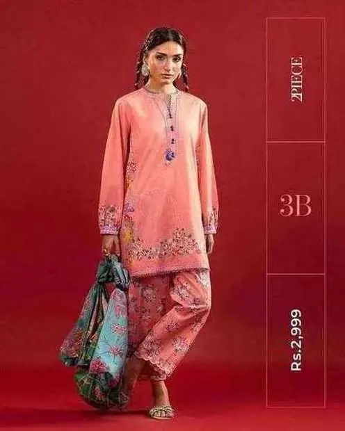 Coral Embroidered