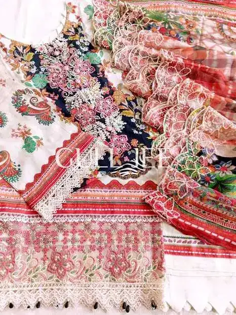 Coral Floral Beaded