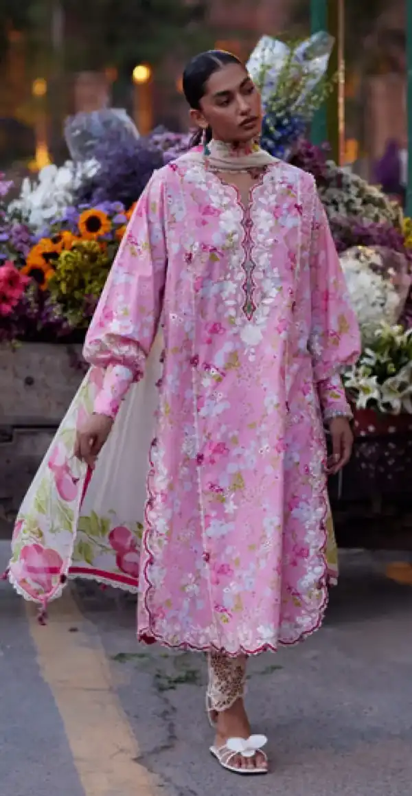 Zaha Festive Lawn 2026 Peony Reverie ZF26-03
